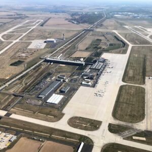 Flughafen Leipzig/Halle, Luftaufnahme