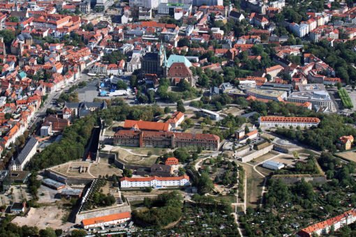 Erfurt Festung Petersberg und Dom Erfurt Festung Petersberg und Dom
