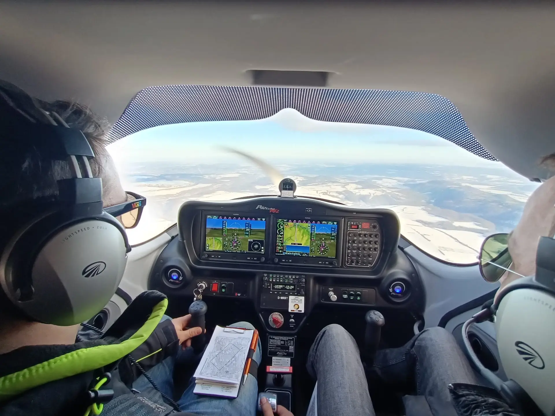 Teilnehmer beim Erlebnis Pilot für einen Tag im Cockpit